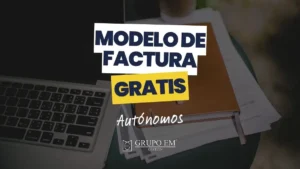 Modelo de factura gratuito para autónomos